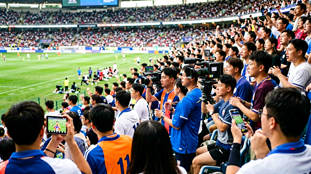 333体育观赛场景：球迷聚集观看大型赛事直播
